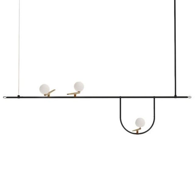 Artemide Sospensione Yanzi S1 LED 26W L 156 cm Dimmerabile