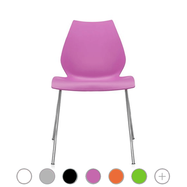 Kartell Sedia Maui L 55 cm, Impilabile