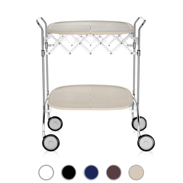 Kartell Gastone by Antonio Citterio e Oliver Löw Carrello Pieghevole in Nylon L 68 cm 