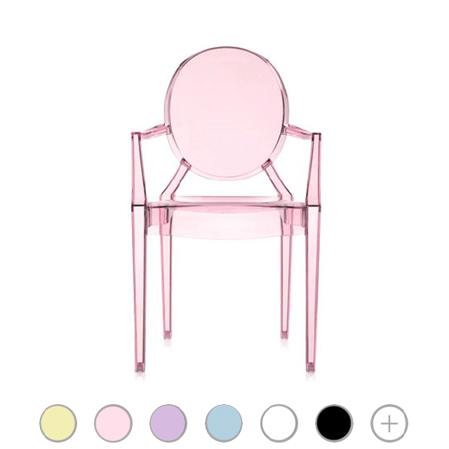Kartell Sedia Lou Lou Ghost L 40 cm, anche per esterno