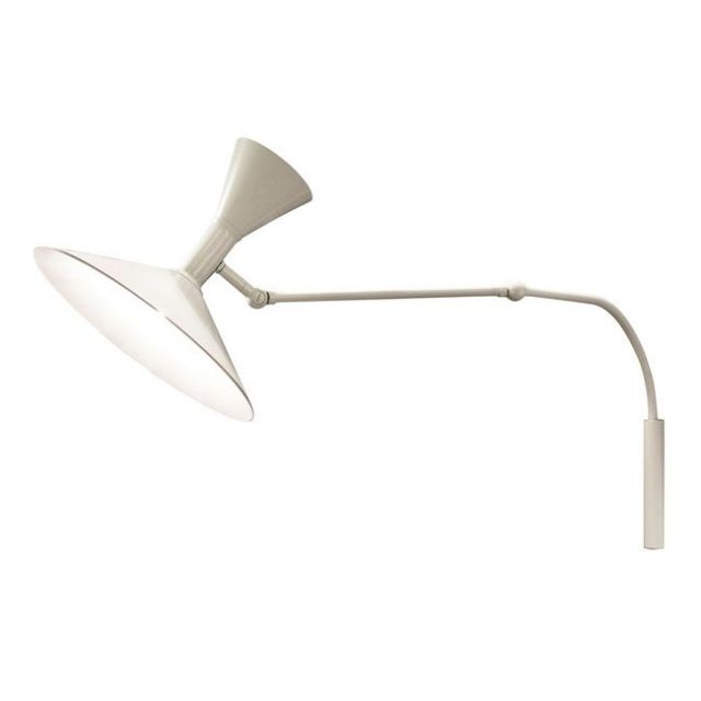 Nemo Mini Lampe de Marseille by Le Corbusier Applique in Metallo 1xE14 1xP45 L 90 cm Bianco