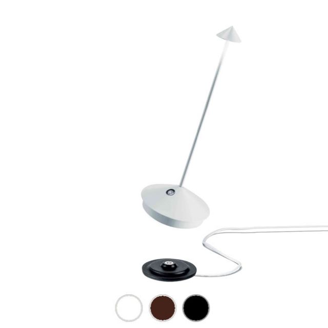 Ai Lati Lights Lampada ricaricabile da tavolo Pina Pro LED 2.2W IP54 H 29 cm Dimmer - Per uso interno ed esterno