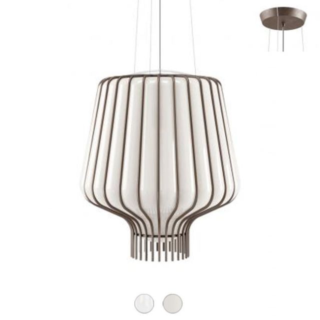 Fabbian Lampada a sospensione Saya E27 Ø 40 cm - Struttura brunita