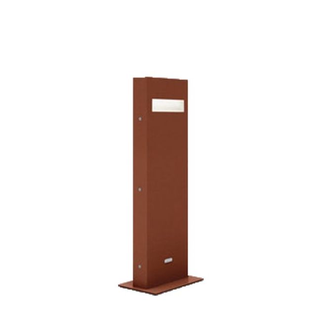 Artemide Outdoor Nuda 50 Piantana LED 7W H 50cm IP65 Bilaterale Ruggine per Esterno e Giardino