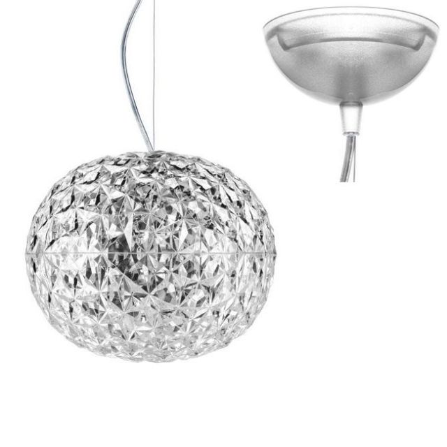 Kartell Sospensione Planet LED 22W Ø 31 cm-Cristallo