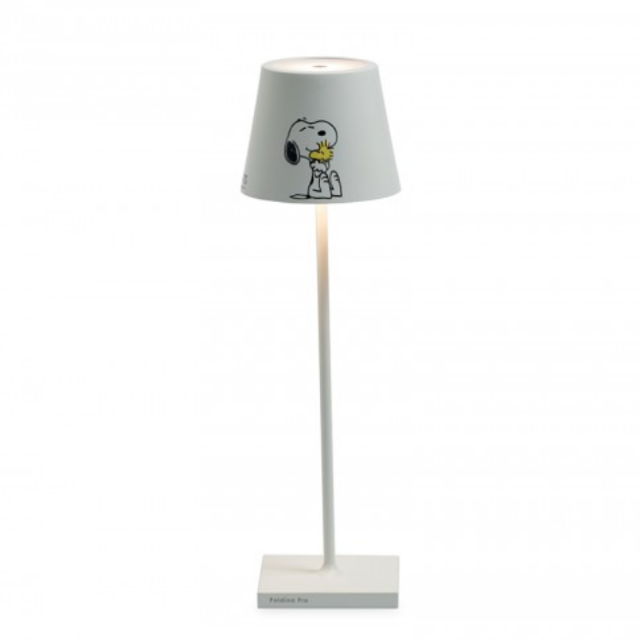 Zafferano Poldina x Peanuts Pro - Friends Lampada da Tavolo Ricaricabile LED 2,2W H 38 cm