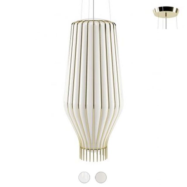 Fabbian Lampada a sospensione Saya E27 Ø 31 cm - Struttura Dorata