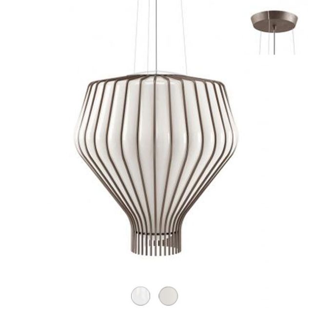 Fabbian Lampada a sospensione Saya E27 Ø 48 cm - Struttura brunita