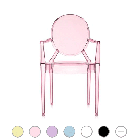Kartell Sedia Lou Lou Ghost L 40 cm, anche per esterno