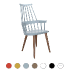 Kartell Poltroncina Comback Quattro gambe in legno L 58 cm