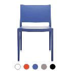 Kartell Sedia Lizz Mat L 49 cm, Impilabile, anche per esterno