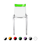 Kartell Sedia Hi Cut L 46 cm, Impilabile, anche per esterno