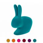 Qeeboo Rabbit Baby Velvet by Stefano Giovannoni Sedia in Polietilene H 53 cm