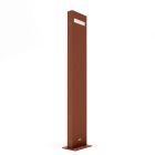 Artemide Outdoor Nuda 100 Piantana LED 15W H 100cm IP65 Monofacciale Ruggine per Esterno e Giardino