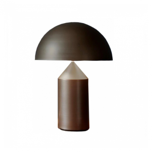 OLuce Atollo 239 Lampada da Tavolo in metallo 2xE27 (LED) H 50 cm