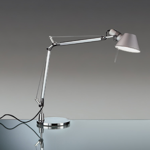 Artemide Tolomeo Mini Lampada da tavolo in alluminio 1xE27 H 54 cm